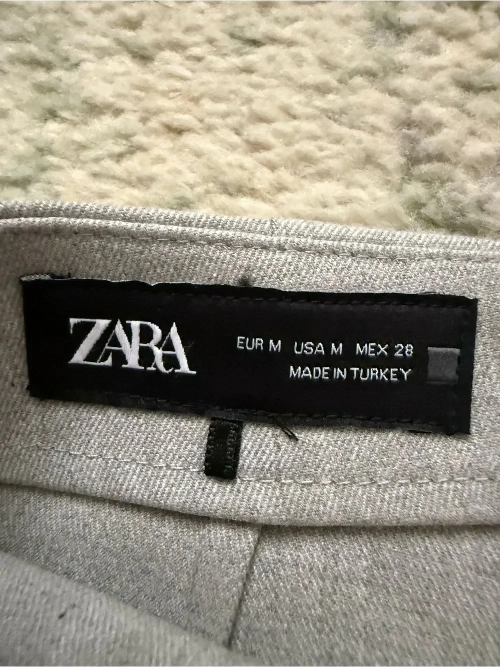 Zara Light Gray Pleated Skort